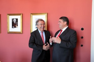 Gabriel und UNHCR Fluechtlingskommisar Guterres