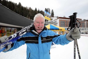 FDP Hahn pistet sich durch die Alpen