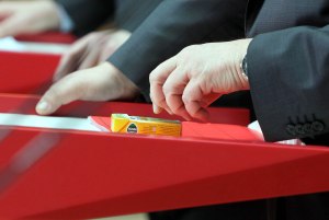 SPD Pressekonferenz Gabriel Steinbrueck