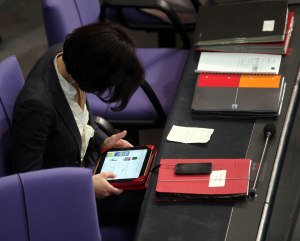 high tech im Bundestag