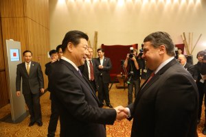 NRW und Sigmar Gabriel mit Xi